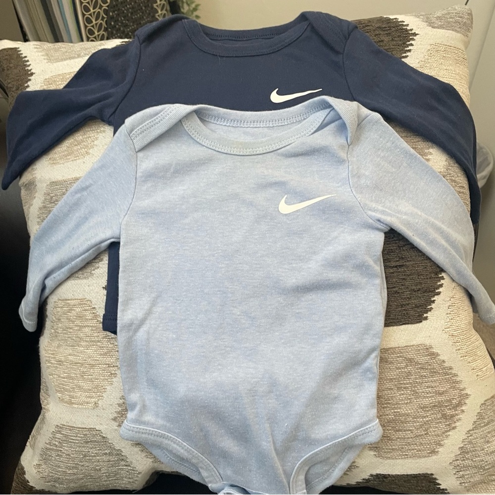 Nike Kids Bodysuit Set - Dark Blue and Light Blue 9month